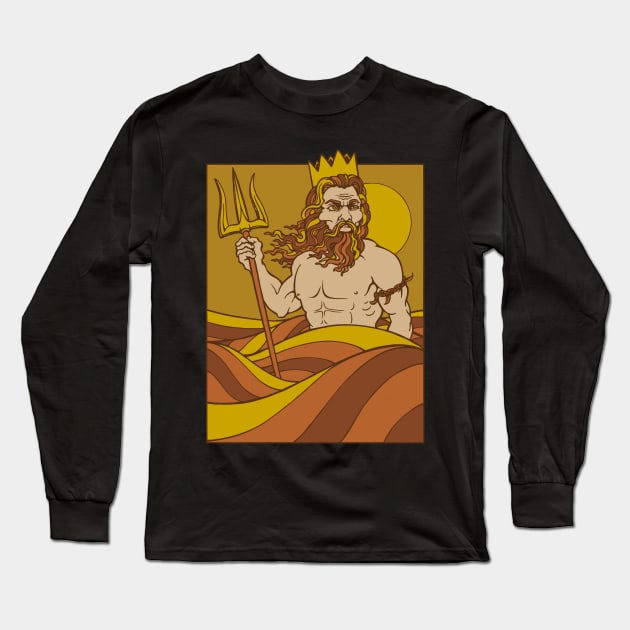 Poseidon Long Sleeve T-Shirt by viSionDesign